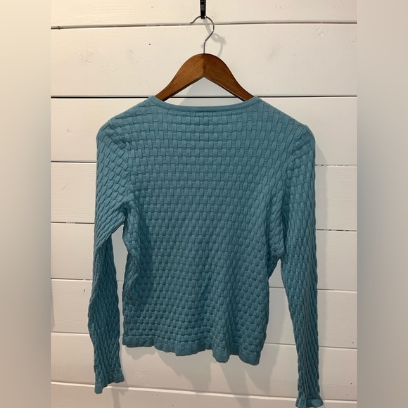 ANN TAYLOR zip up  blue cardigan size S - Picture 9 of 9